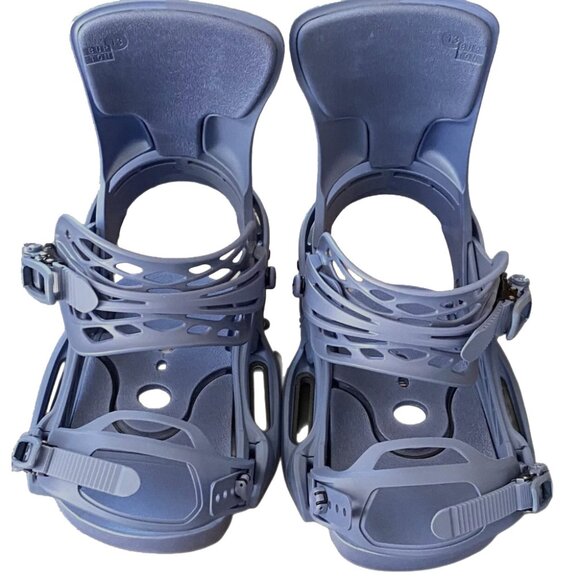 NEW $280 Burton Cartel EST Snowboard Bindings! Large Purple Blue Fit Sizes 10 up - Picture 3 of 6